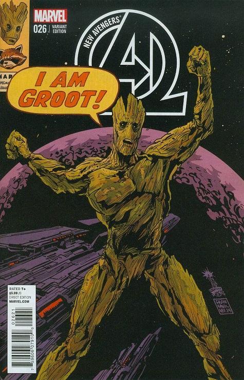 NEW AVENGERS VOL 3 #26 ROCKET RACCOON AND GROOT VAR TRO - Kings Comics