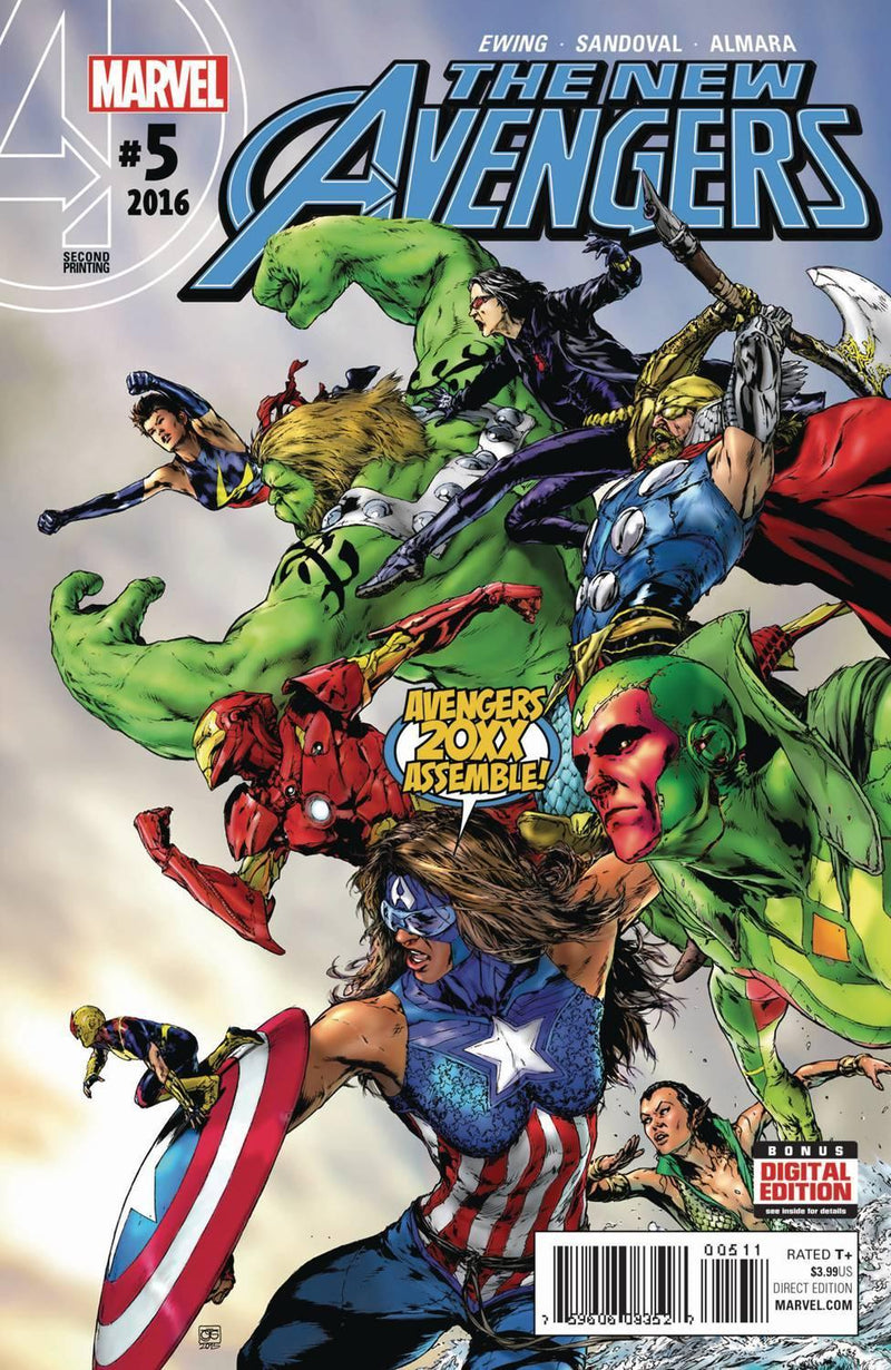 NEW AVENGERS VOL 4 #5 JIMENEZ 2ND PTG VAR