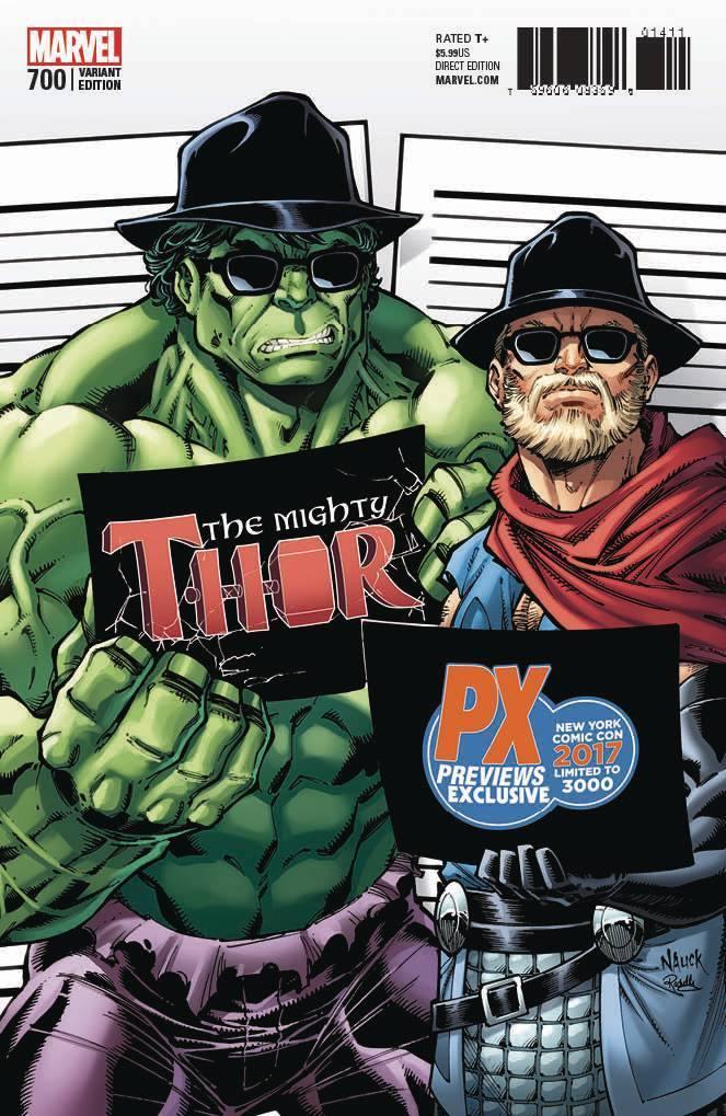 NYCC 2017 MIGHTY THOR #700 NAUCK DCD PX VAR LEG