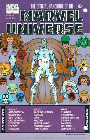 OFFICIAL HANDBOOK OF THE MARVEL UNIVERSE MASTER EDITION (1990) #12