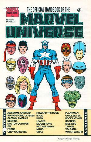 OFFICIAL HANDBOOK OF THE MARVEL UNIVERSE MASTER EDITION (1990) #2