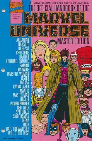 OFFICIAL HANDBOOK OF THE MARVEL UNIVERSE MASTER EDITION (1990) #21 - Kings Comics