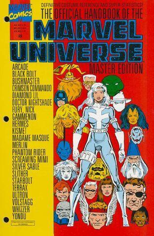 OFFICIAL HANDBOOK OF THE MARVEL UNIVERSE MASTER EDITION (1990) #22 - Kings Comics