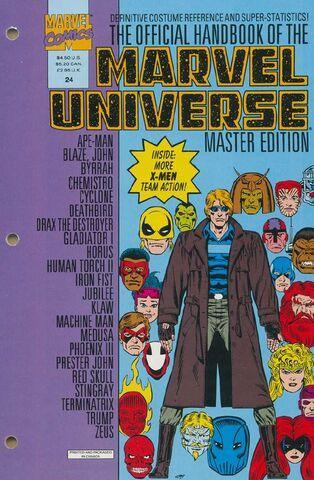 OFFICIAL HANDBOOK OF THE MARVEL UNIVERSE MASTER EDITION (1990) #24 - Kings Comics