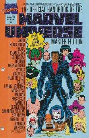 OFFICIAL HANDBOOK OF THE MARVEL UNIVERSE MASTER EDITION (1990) #28