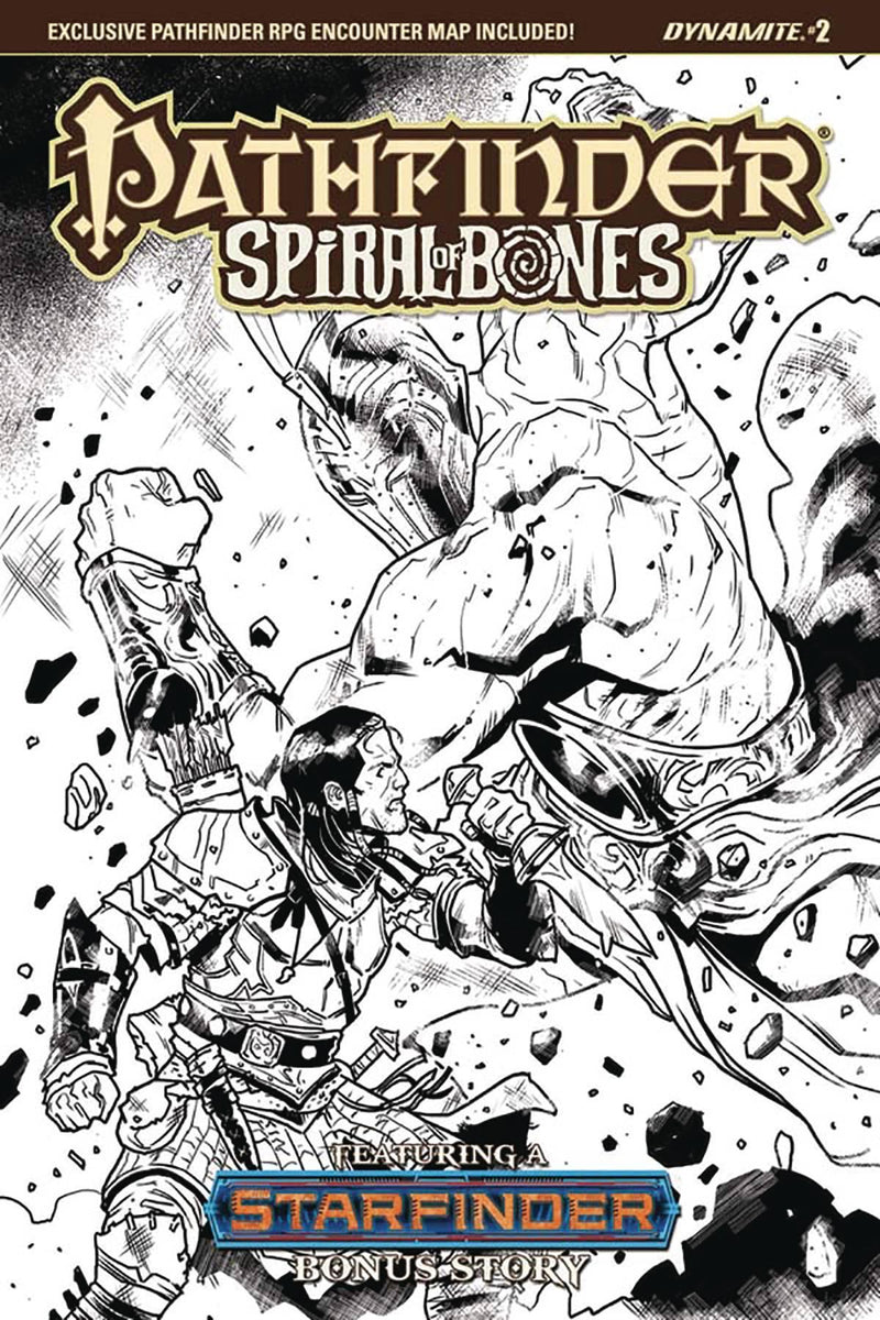PATHFINDER SPIRAL OF BONES #2 CVR D GALINDO B&W INCV