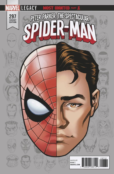 PETER PARKER SPECTACULAR SPIDER-MAN #297 LEGACY HEADSHOT VAR LEG