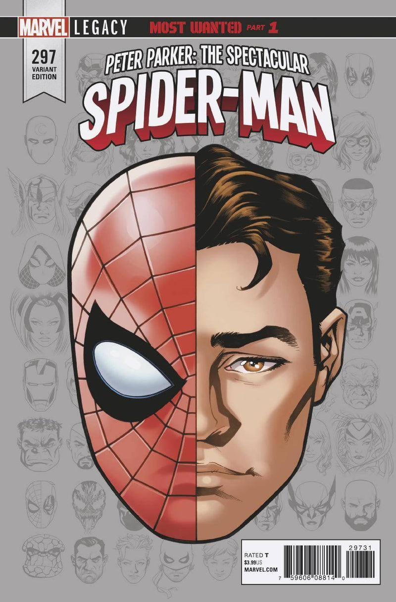 PETER PARKER SPECTACULAR SPIDER-MAN #297 LEGACY HEADSHOT VAR LEG