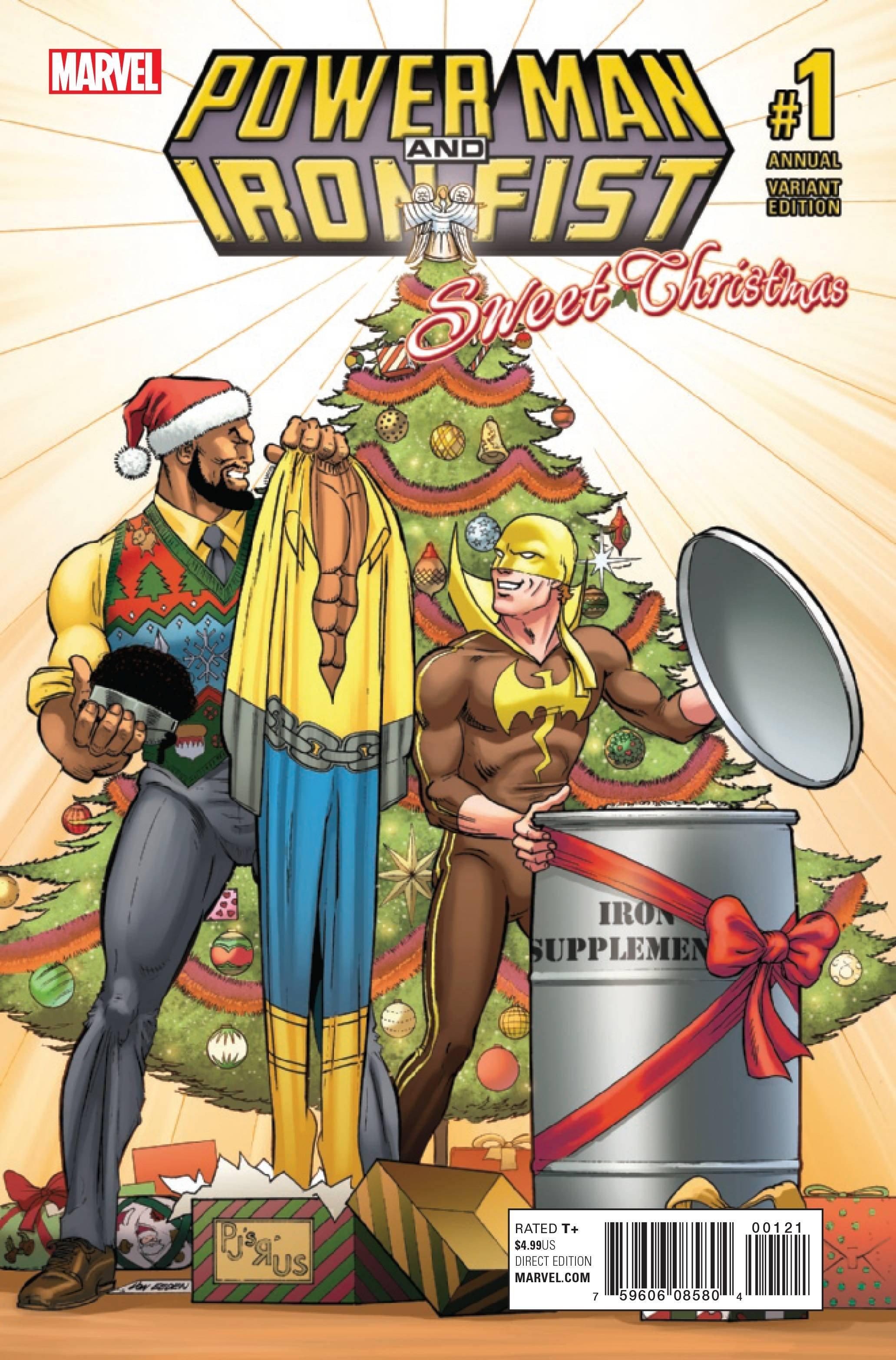 POWER MAN AND IRON FIST VOL 3 (2016) SWEET CHRISTMAS ANNUAL #1 (ONE SHOT) VON EEDEN VAR - Kings Comics