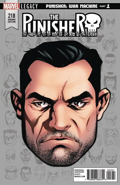 PUNISHER (2016) #218 MCKONE LEGACY HEADSHOT VAR LEG