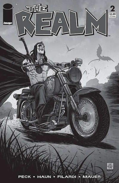 REALM #2 CVR D B&W WALKING DEAD #15 TRIBUTE VAR
