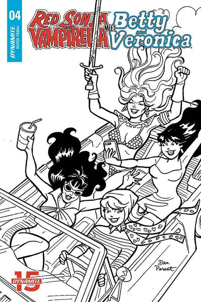 RED SONJA VAMPIRELLA BETTY VERONICA (2019) #4 10 COPY PARENT B&W INCV