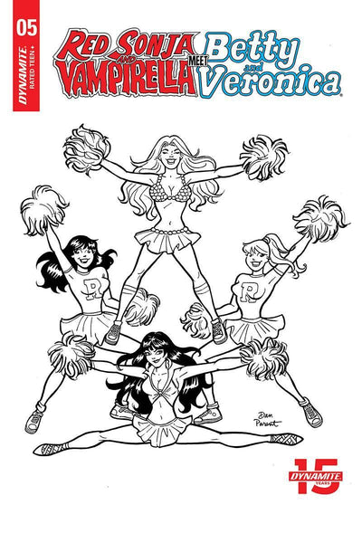 RED SONJA VAMPIRELLA BETTY VERONICA (2019) #5 10 COPY PARENT B&W INCV