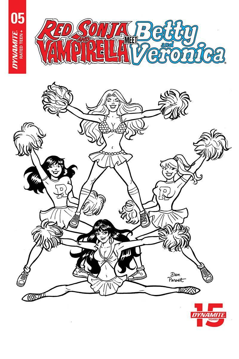 RED SONJA VAMPIRELLA BETTY VERONICA (2019) #5 10 COPY PARENT B&W INCV