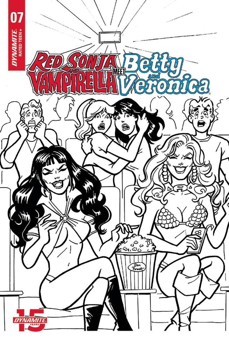 RED SONJA VAMPIRELLA BETTY VERONICA (2019) #7 10 COPY PARENT B&W INCV