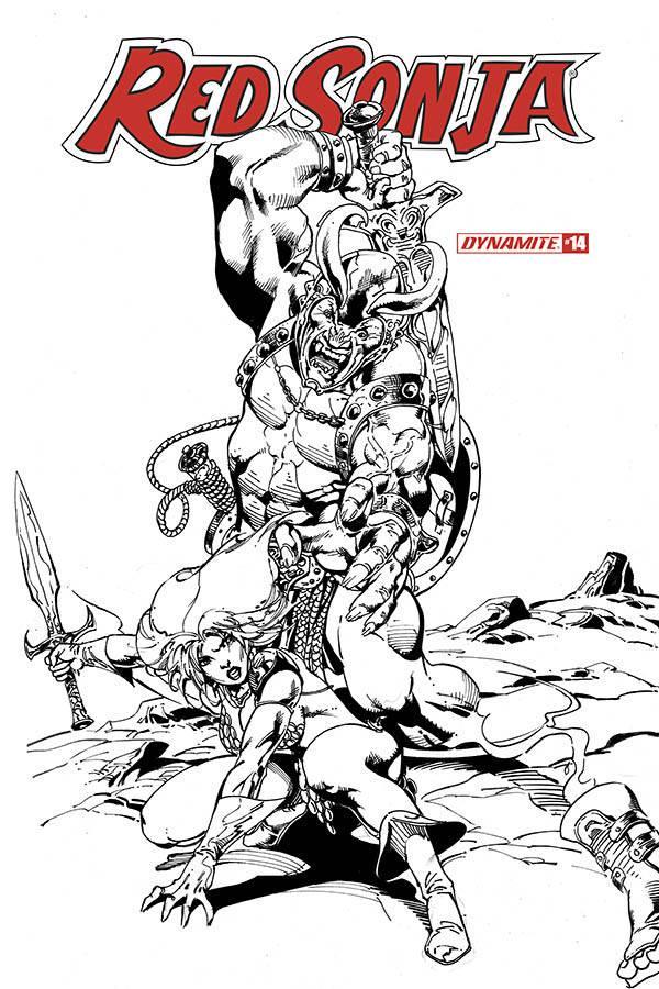 RED SONJA VOL 8 #14 11 COPY CASTRO B&W FOC INCV - Kings Comics