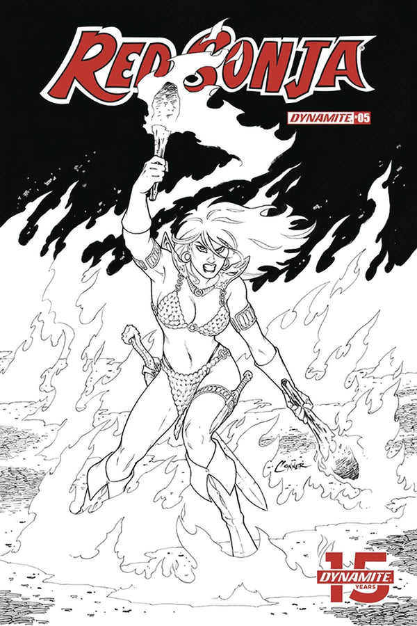 RED SONJA VOL 8 #5 20 COPY CONNER B&W INCV