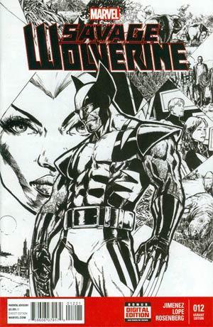 SAVAGE WOLVERINE #12 JIMENEZ INKED VAR