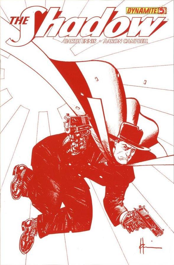 SHADOW VOL 5 #5 25 COPY CHAYKIN BLOOD RED INCV