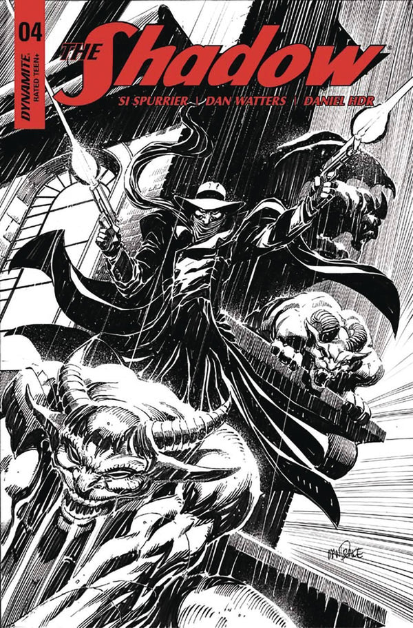 SHADOW VOL 7 #4 CVR E 20 COPY MANDRAKE B&W INCV