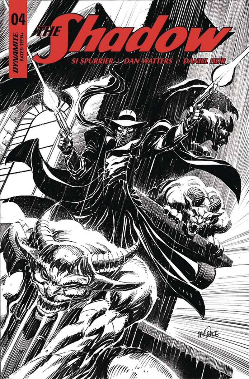 SHADOW VOL 7 #4 CVR E 20 COPY MANDRAKE B&W INCV