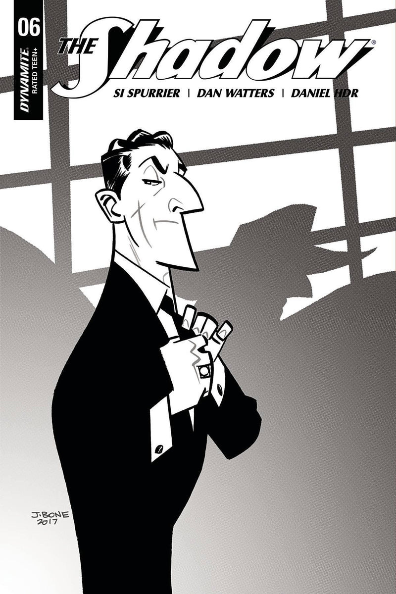 SHADOW VOL 7 #6 CVR D 10 COPY BONE B&W INCV