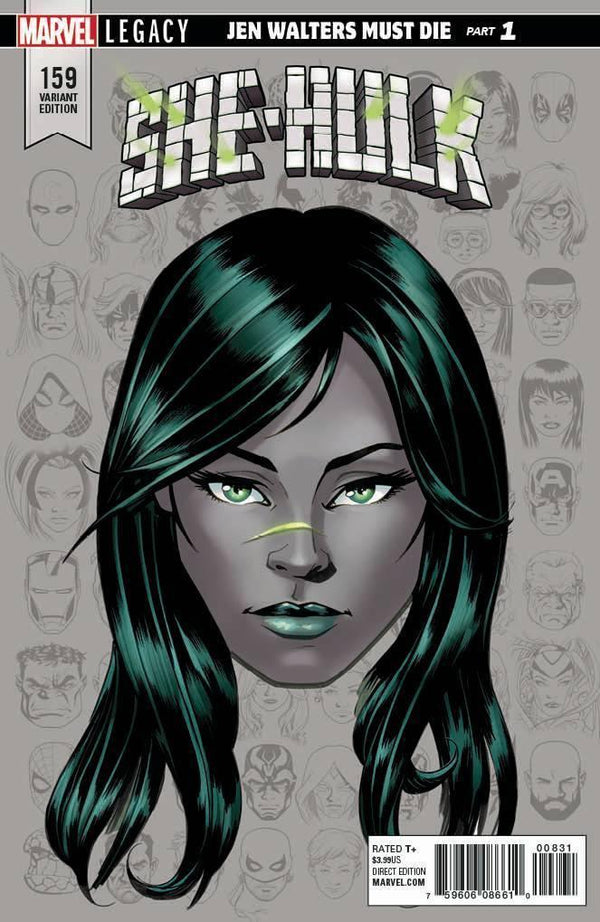 SHE-HULK VOL 3 #159 10 COPY INCV MCKONE LEGACY HEADSHOT VAR