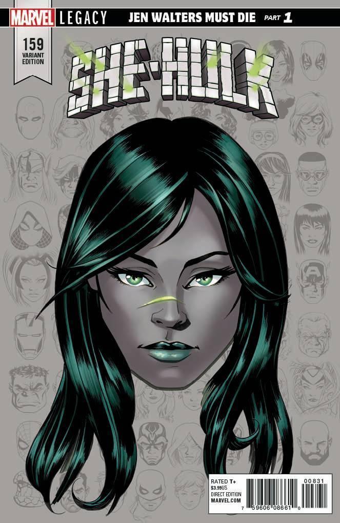 SHE-HULK VOL 3 #159 10 COPY INCV MCKONE LEGACY HEADSHOT VAR
