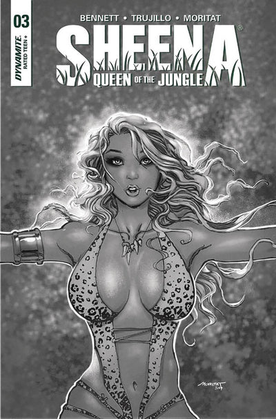 SHEENA VOL 4 #3 CVR E 10 COPY MORITAT B&W INCV