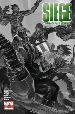 SIEGE YOUNG AVENGERS #1 DJURDJEVIC SKETCH VAR