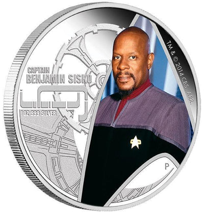 STAR TREK: DEEP SPACE NINE – CAPTAIN BENJAMIN SISKO 2015 1OZ SILVER PROOF COIN