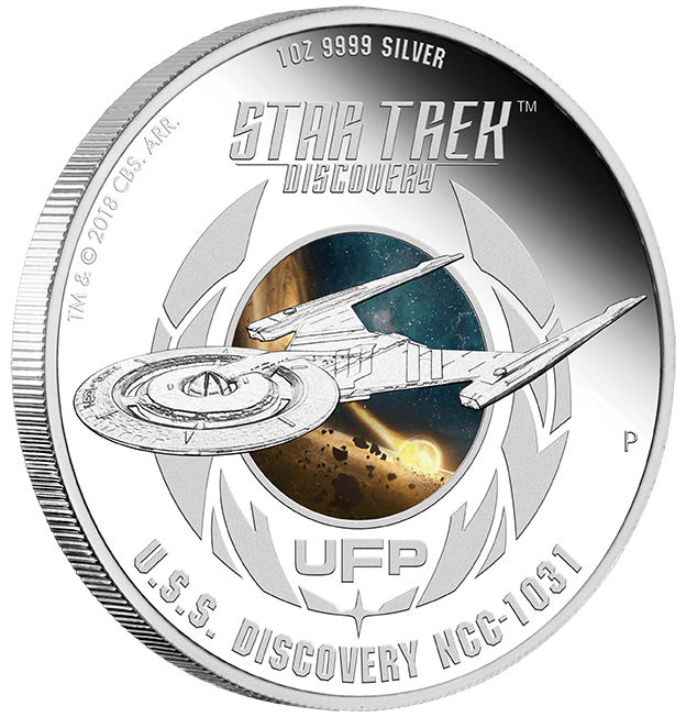 STAR TREK DISCOVERY 2018 1OZ SILVER PROOF TWO-COIN SET - Kings Comics