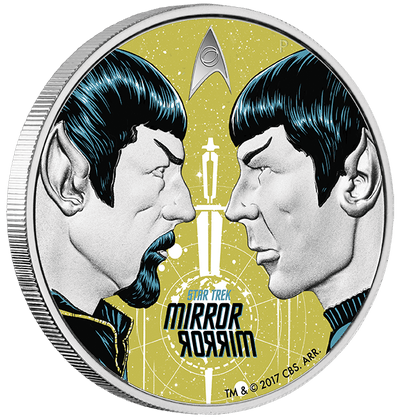 STAR TREK: ORIGINAL SERIES - MIRROR MIRROR 2017 1OZ SILVER PROOF COIN