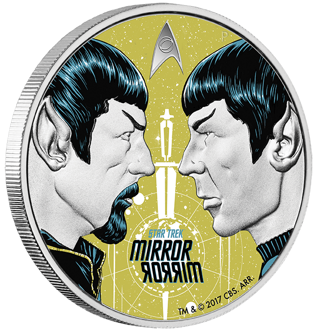 STAR TREK: ORIGINAL SERIES - MIRROR MIRROR 2017 1OZ SILVER PROOF COIN