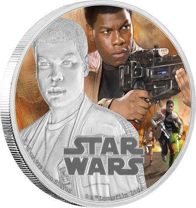 STAR WARS 2016 FINN 1oz SILVER PROOF COIN