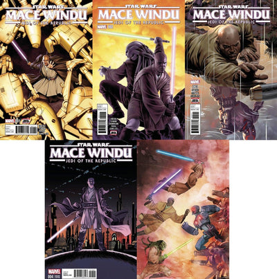 STAR WARS JEDI OF THE REPUBLIC MACE WINDU #1-5 SET (FIRST PRINTINGS)
