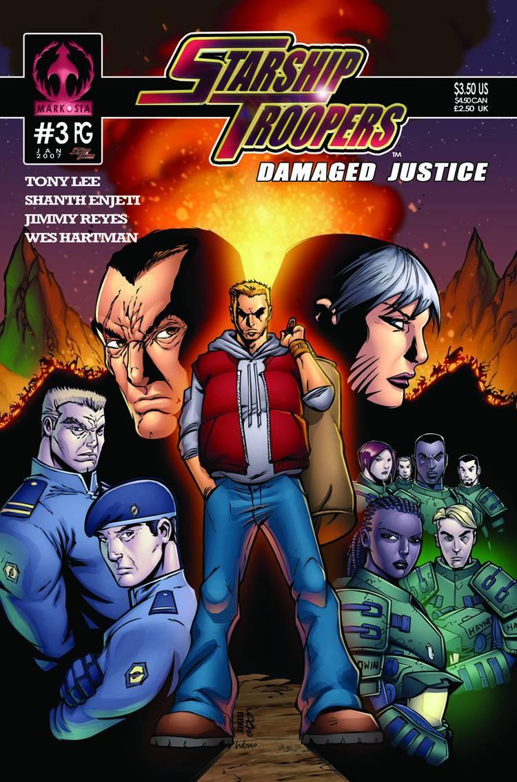 STARSHIP TROOPERS DAMAGED JUSTICE #3 TONG CVR