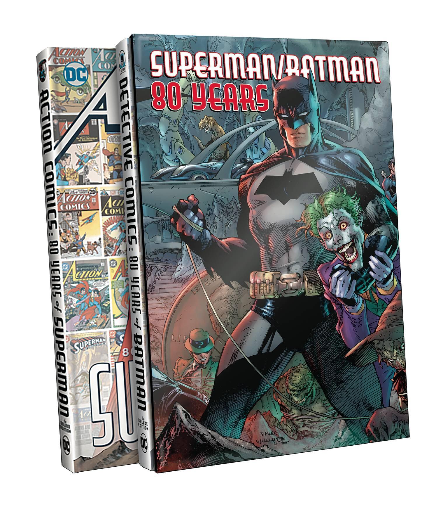 SUPERMAN BATMAN 80 YEARS SLIPCASE SET HC - Kings Comics