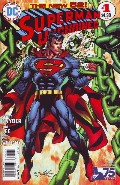 SUPERMAN UNCHAINED #1 75TH ANNIV VAR ED BRONZE AGE