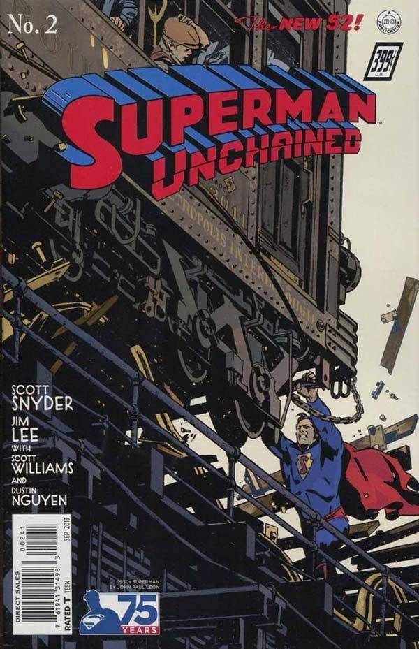 SUPERMAN UNCHAINED #2 75TH ANNIV VAR ED 1930S COVER - Kings Comics
