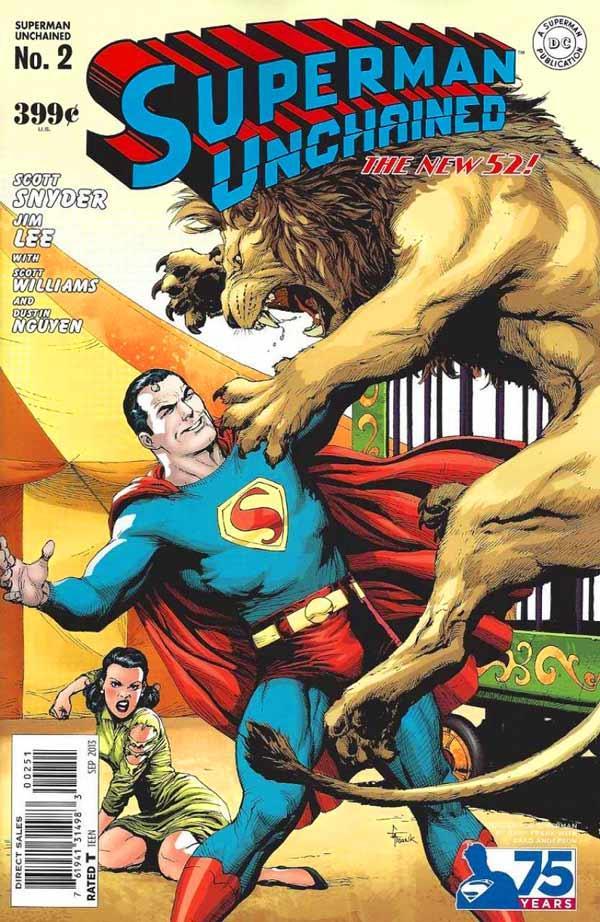 SUPERMAN UNCHAINED #2 75TH ANNIV VAR ED GOLDEN AGE