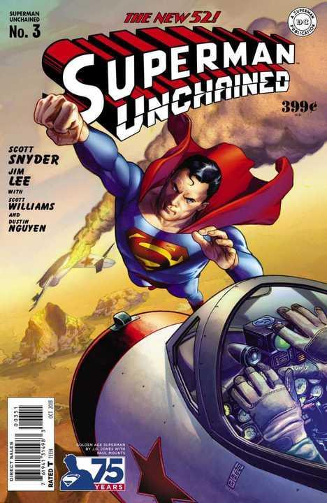 SUPERMAN UNCHAINED #3 75TH ANNIV VAR ED GOLDEN AGE - Kings Comics
