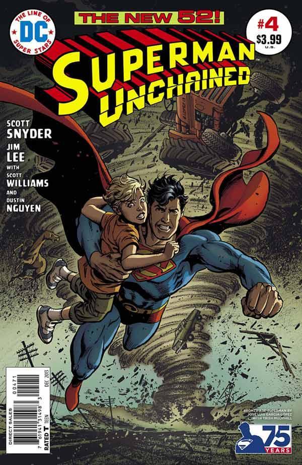 SUPERMAN UNCHAINED #4 75TH ANNIV VAR ED BRONZE AGE - Kings Comics