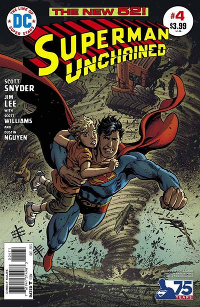 SUPERMAN UNCHAINED #4 75TH ANNIV VAR ED BRONZE AGE