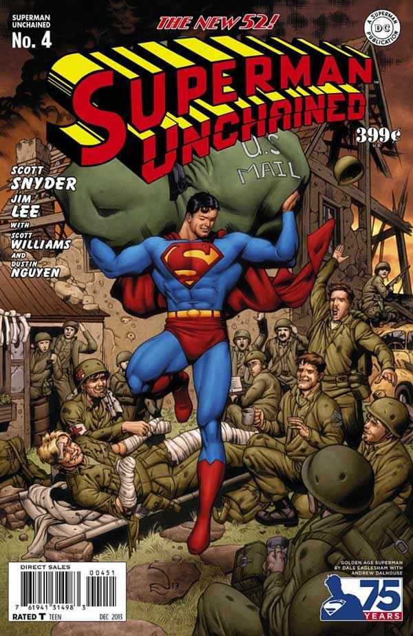 SUPERMAN UNCHAINED #4 75TH ANNIV VAR ED GOLDEN AGE - Kings Comics