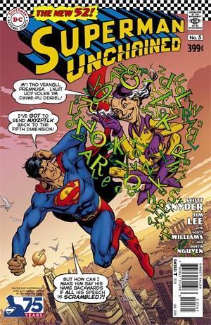 SUPERMAN UNCHAINED #5 75TH ANNIV VAR ED SILVER AGE - Kings Comics
