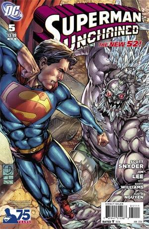 SUPERMAN UNCHAINED #5 75TH ANNIV VAR ED VILLAIN CVR