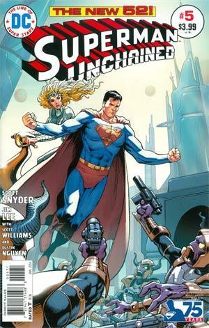 SUPERMAN UNCHAINED #6 75TH ANNIV VAR ED BRONZE AGE - Kings Comics