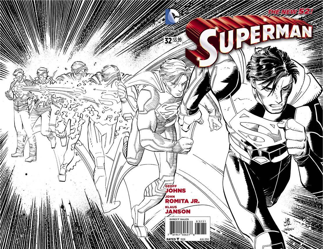 SUPERMAN VOL 4 #32 BLACK & WHITE VAR ED - Kings Comics
