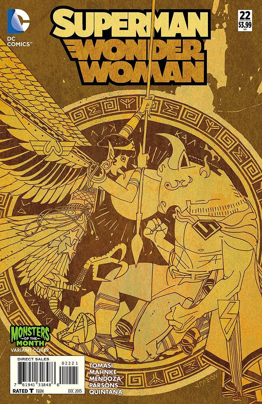 SUPERMAN WONDER WOMAN #22 MONSTERS VAR ED - Kings Comics
